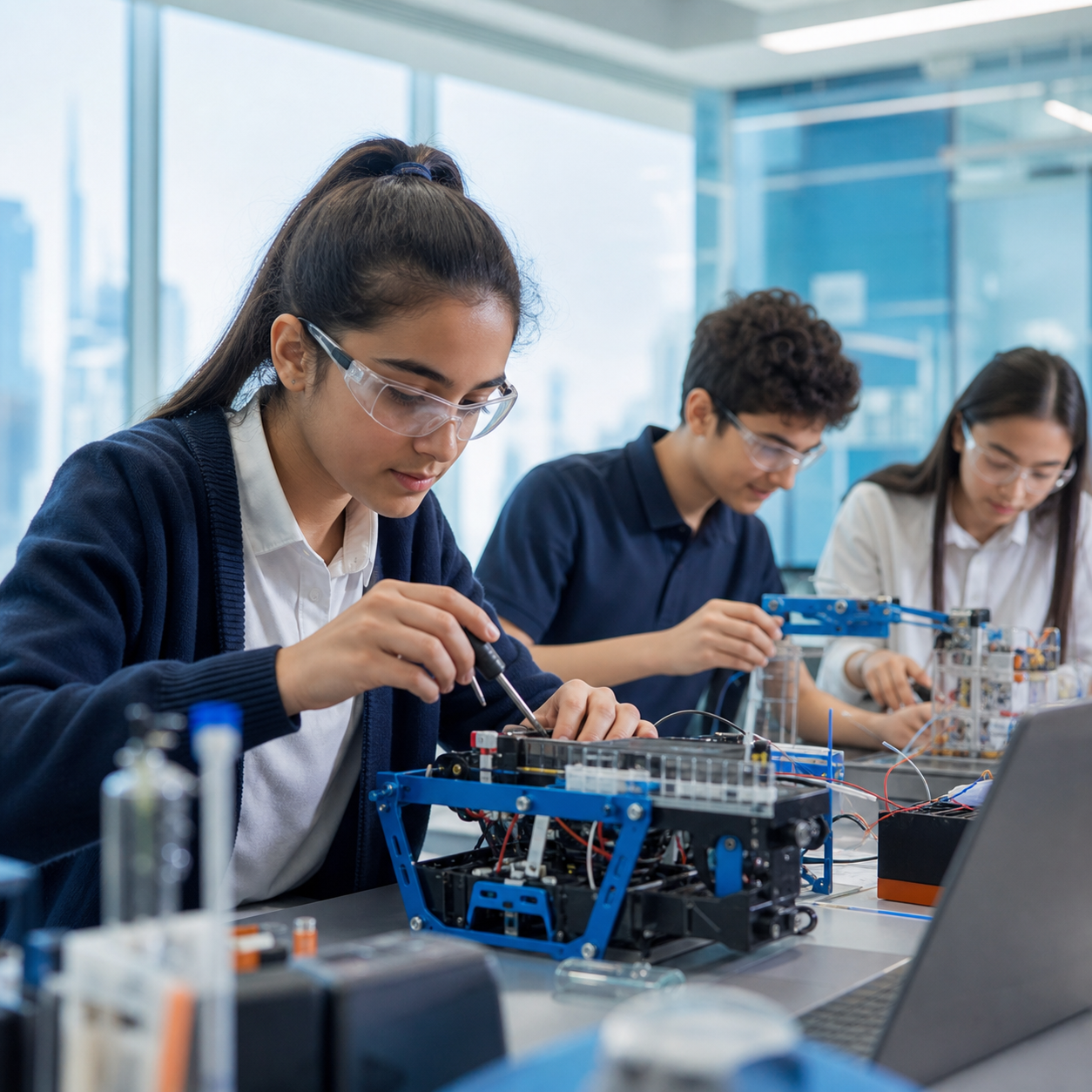 Students building projects through Trailblazer innovation pathways