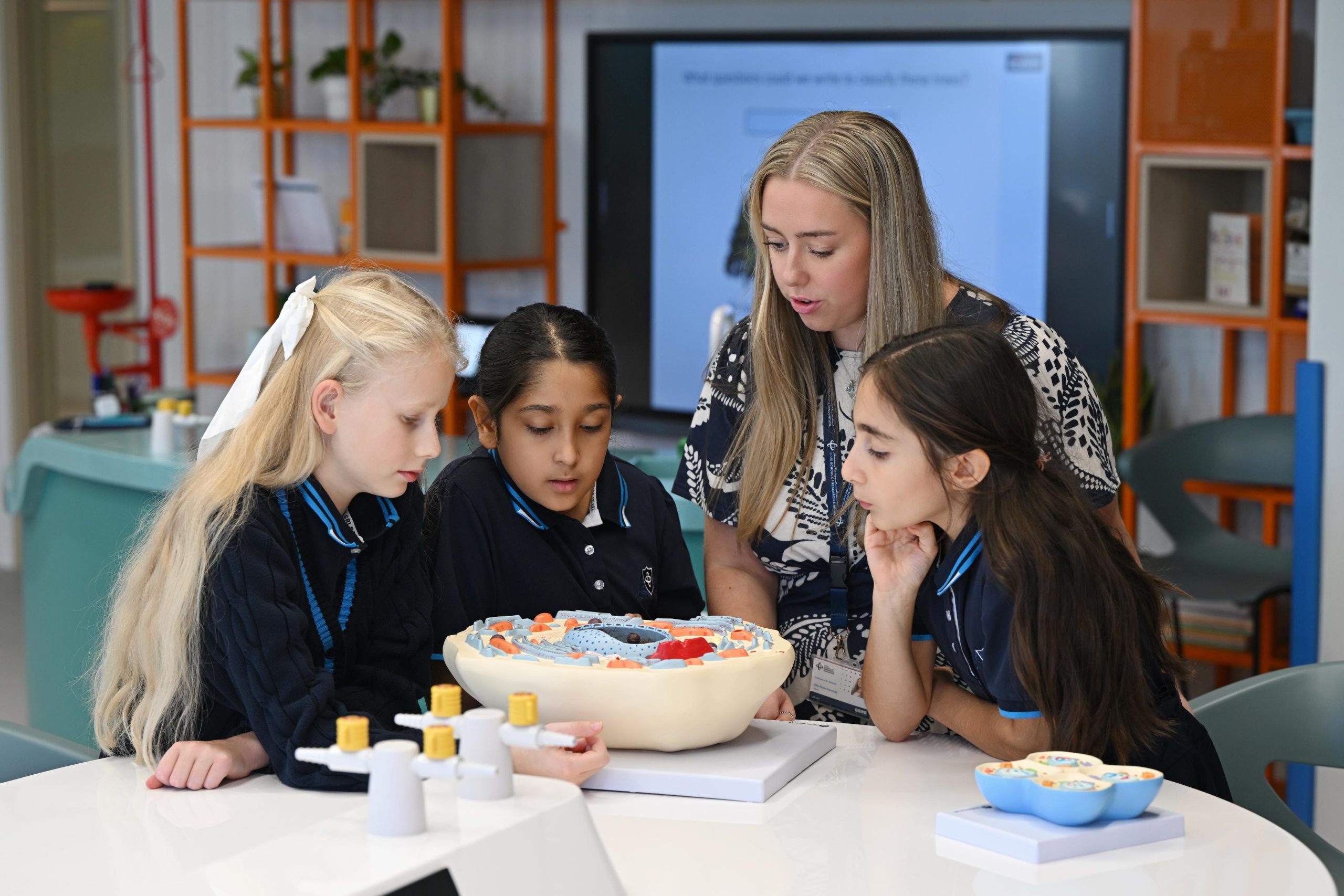 Prep students collaborating in a knowledge-rich classroom