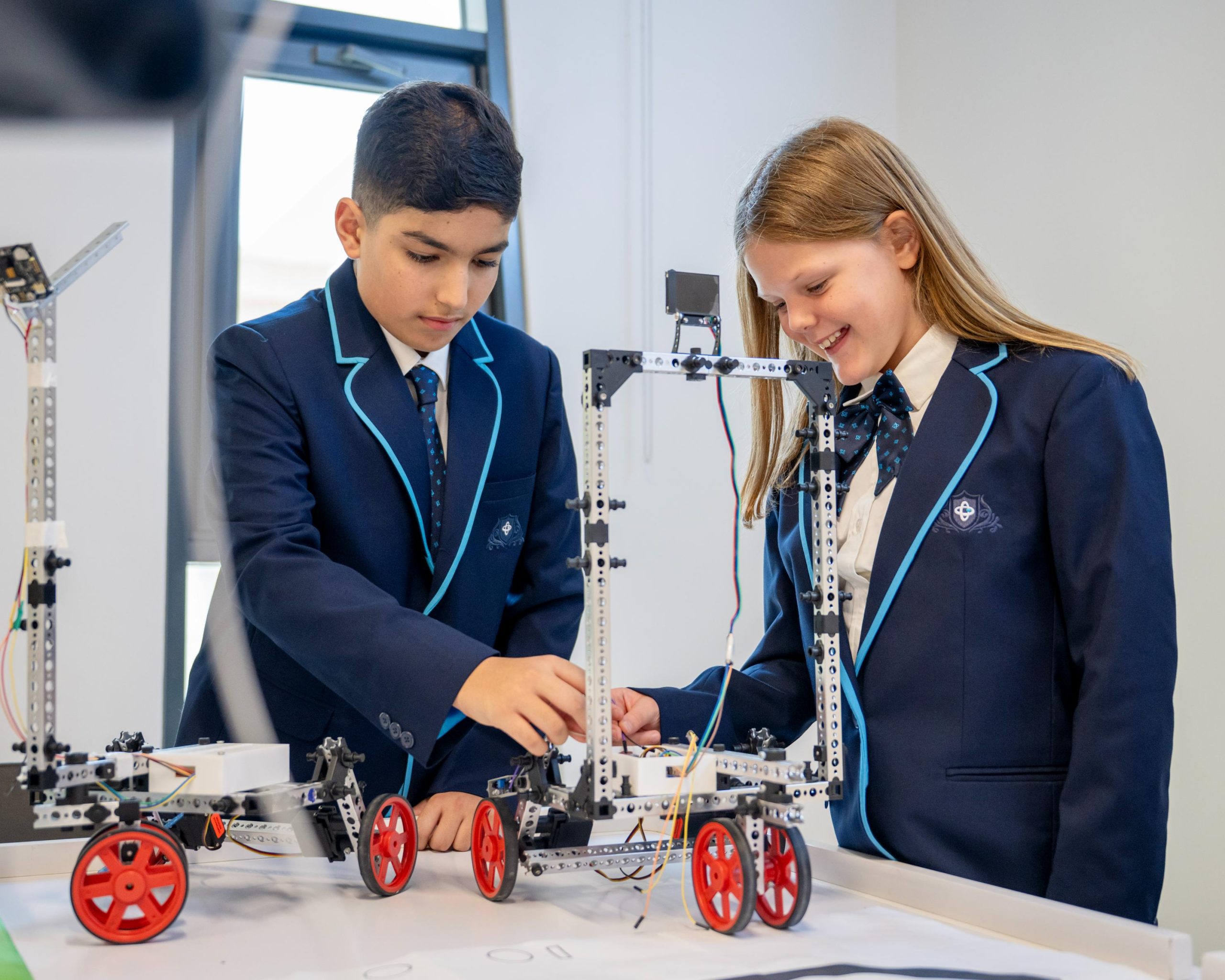 Students exploring ideas in studios and laboratories