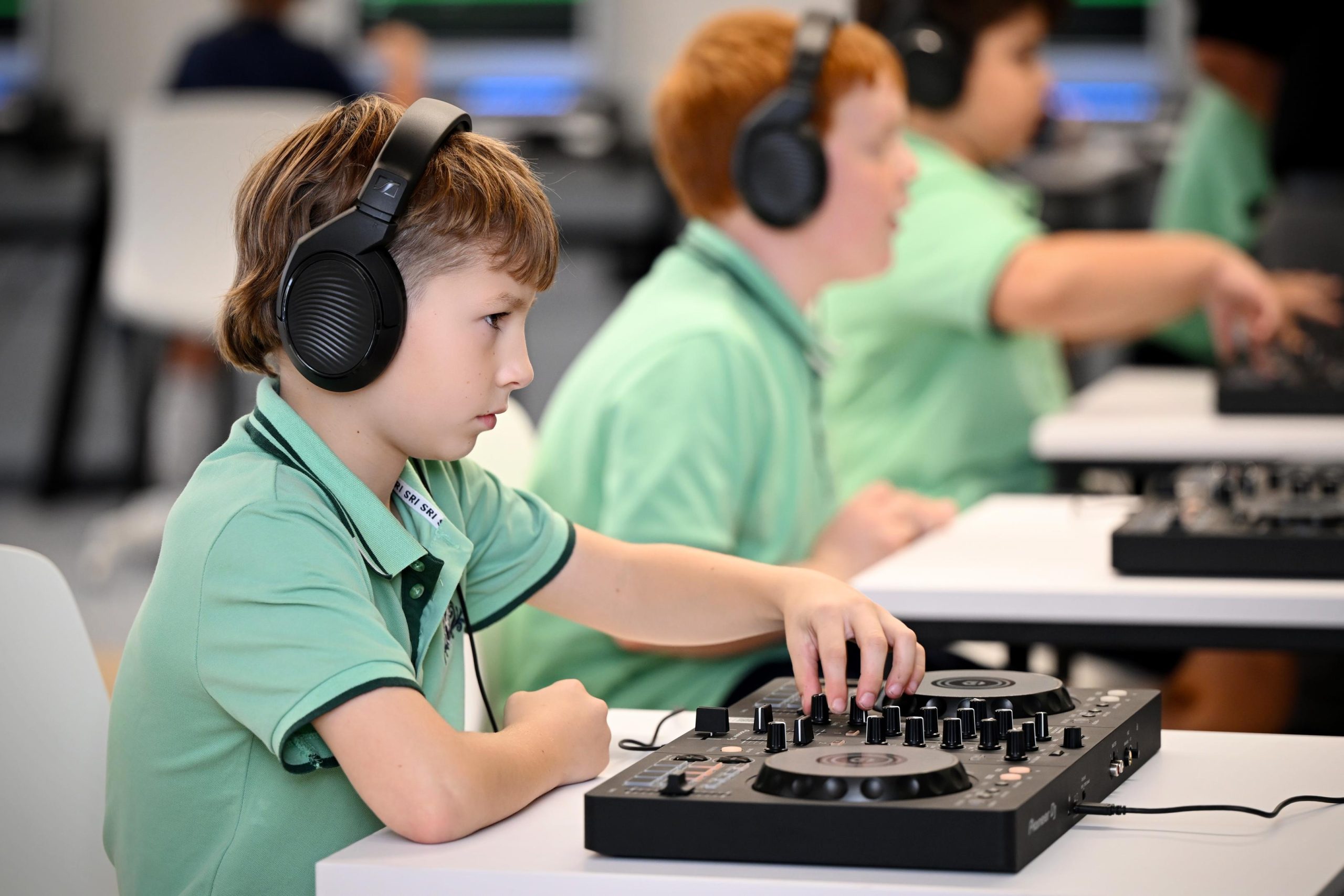 Students developing connected skills through exploration and collaboration