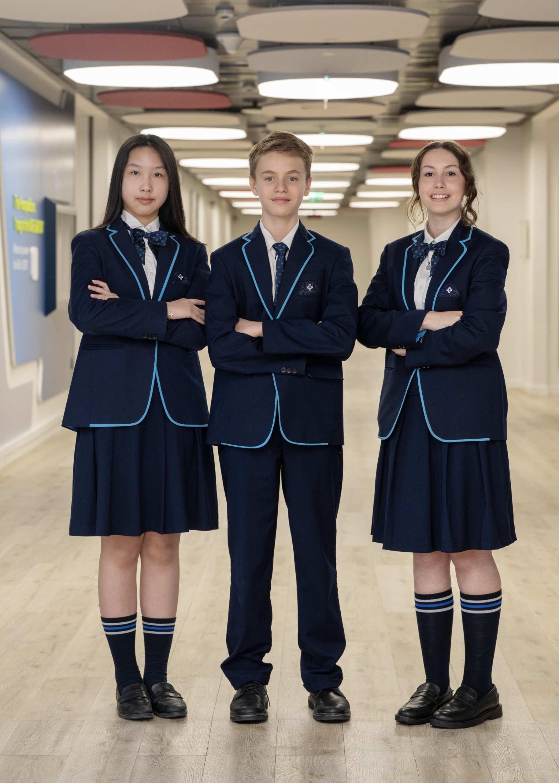 Students presenting themselves with pride in the SRI community